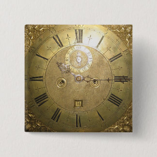 William Tomlinson Tall Hoesje Clock II Vierkante Button 5,1 Cm