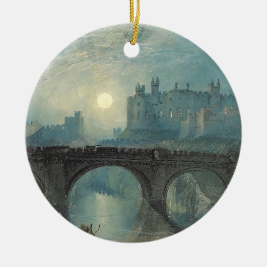 William Turner Alnwick Castle Keramisch Ornament (Voorkant)