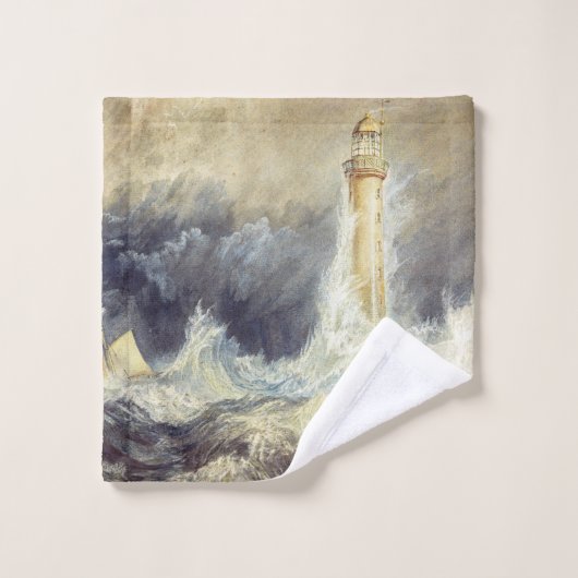 William Turner - Bell Rock Lighthouse Bad Handdoek (Wasdoekje)