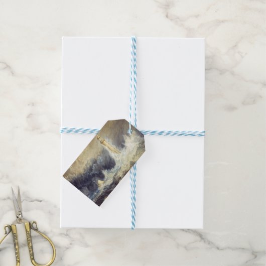 William Turner - Bell Rock Lighthouse Cadeaulabel (Met Touw)