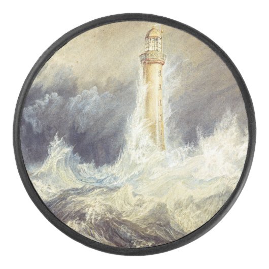William Turner - Bell Rock Lighthouse Hockey Puck (Voorkant)