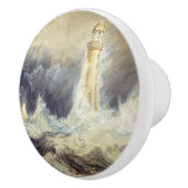 William Turner - Bell Rock Lighthouse Keramische Knop (Rechts)