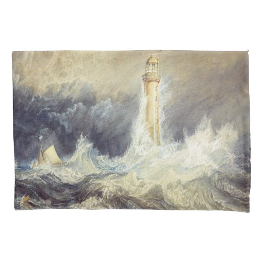 William Turner - Bell Rock Lighthouse Kussensloop (Voorkant)
