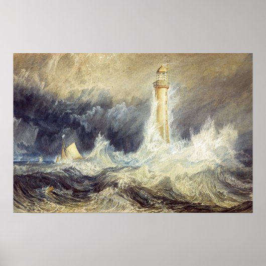 William Turner - Bell Rock Lighthouse Poster (Voorkant)