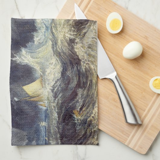 William Turner - Bell Rock Lighthouse Theedoek (Quarter Fold)