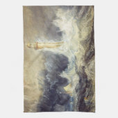 William Turner - Bell Rock Lighthouse Theedoek (Verticaal)