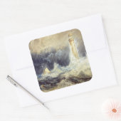 William Turner - Bell Rock Lighthouse Vierkante Sticker (Envelop)