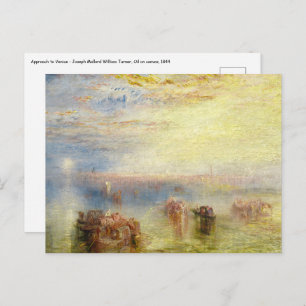 William Turner - Benadering van Venetië Briefkaart