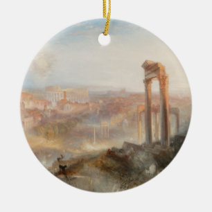 William Turner British - Modern Rome-Campo Vaccino Keramisch Ornament