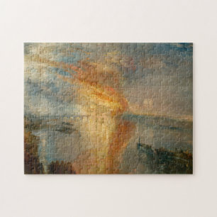 William Turner - De brand van het Parlement Legpuzzel