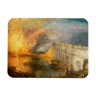 William Turner - De brand van het Parlement Magneet