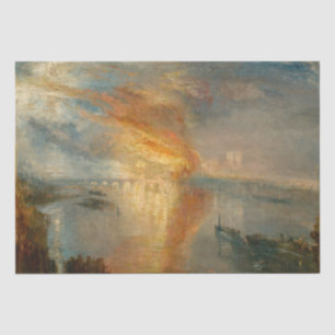 William Turner - De brand van het Parlement Tissuepapier