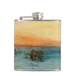 William Turner - De lagune bij Venetië bij zonsond Heupfles