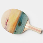 William Turner - De lagune nabij Venetië op zonson Tafeltennisbatje (Zijkant)