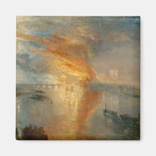 William Turner - De verbranding van het Parlement Magneet