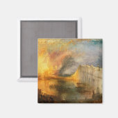 William Turner - De verbranding van het Parlement Magneet (Voorkant / Achterkant)