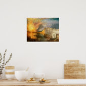 William Turner - De verbranding van het Parlement Poster (Keuken)