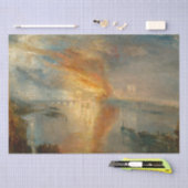 William Turner - De verbranding van het Parlement Tissuepapier (Craft)