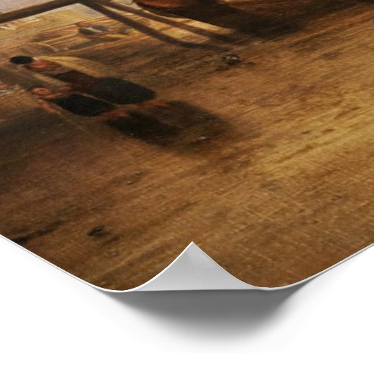 William Turner - de zon die door damp plaatst Poster (Hoek)