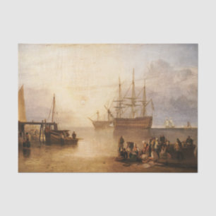 William Turner - de zon die door damp plaatst Tissuepapier