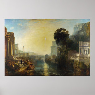 William Turner - Dido bouwt Carthago Poster