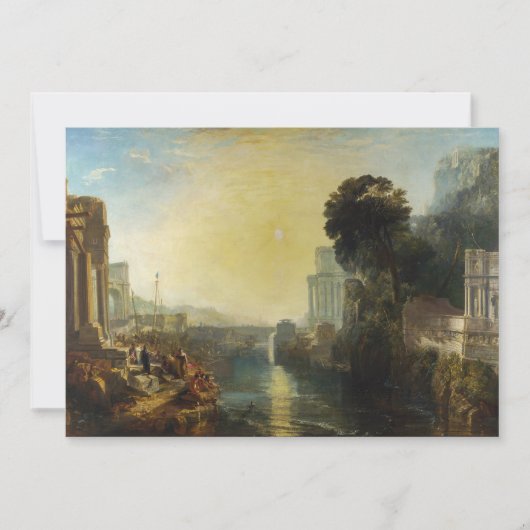 William Turner - Dido gebouw Carthago Bedankkaart (Voorkant)