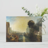 William Turner - Dido gebouw Carthago Bedankkaart (Staand voorkant)