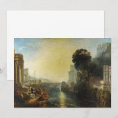 William Turner - Dido gebouw Carthago Bedankkaart (Voorkant / Achterkant)