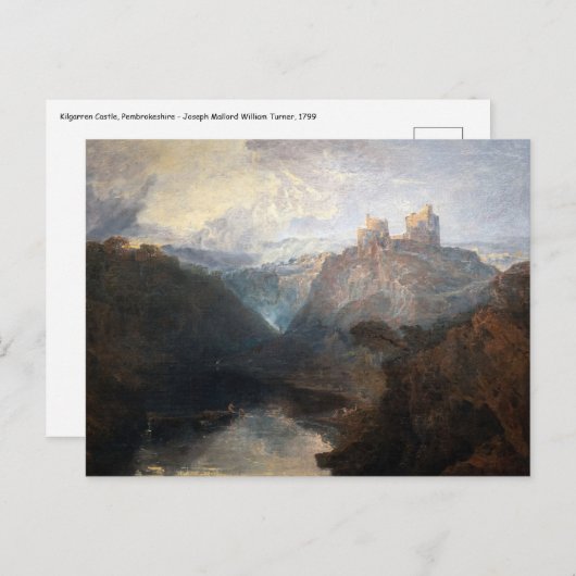 William Turner - Kasteel Kilgarren, Pembrokeshire Briefkaart (Voorkant / Achterkant)