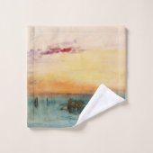 William Turner - La lagune près de Venise au couch (Gant de toilette)