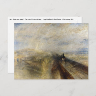 William Turner - Regen, stoom en snelheid Briefkaart