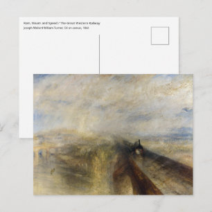 William Turner - Regen, Stoom en Snelheid Briefkaart