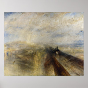 William Turner - Regen, Stoom en Snelheid Poster