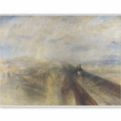 William Turner - Regen, stoom en snelheid Sticker (Voorkant)