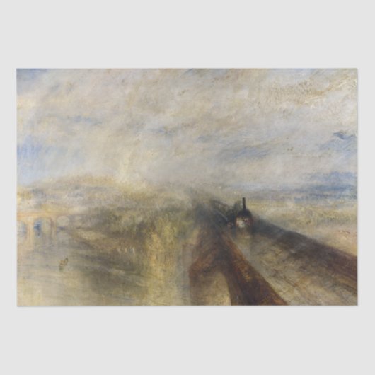 William Turner - Regen, stoom en snelheid Tissuepapier (Voorkant)