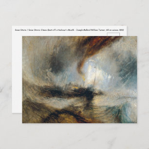 William Turner - Sneeuw Storm Briefkaart
