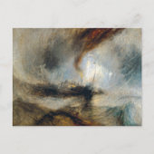 William Turner - Sneeuwstorm Briefkaart (Voorkant)