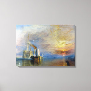 William Turner - The Fighting Temeraire Canvas Afdruk