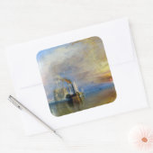 William Turner - The Fighting Temeraire Vierkante Sticker (Envelop)