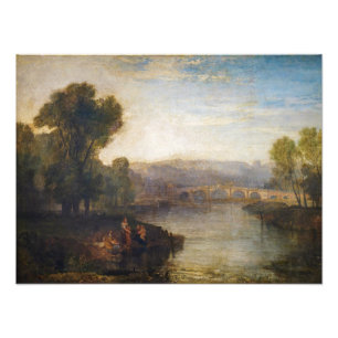 William Turner - Uitzicht van Richmond Hill en Bri Foto Afdruk