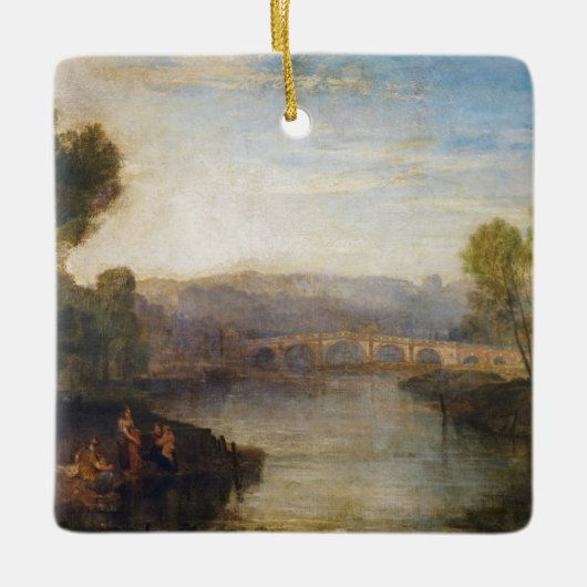 William Turner - Uitzicht van Richmond Hill en Bri Keramisch Ornament (Voorkant)