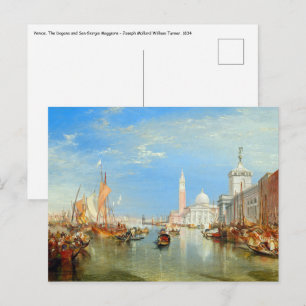 William Turner - Venetië, de Dogana en San Giorgio Briefkaart