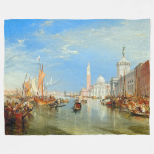 William Turner - Venetië, de Dogana en San Giorgio Fleece Deken