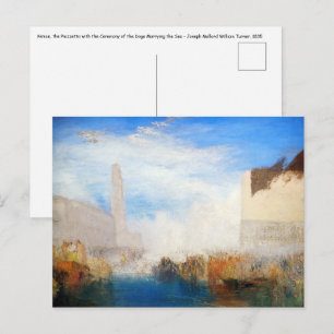 William Turner - Venetië, de Piazzetta Briefkaart