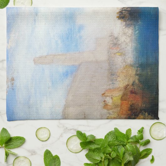 William Turner - Venetië, de Piazzetta Theedoek (Gevouwen)