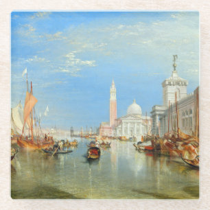 William Turner - Venetië, Dogana & San Giorgio Glazen Onderzetter