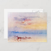 William Turner-Venice, Oost van Guidecca, Sunrise Briefkaart (Voorkant / Achterkant)