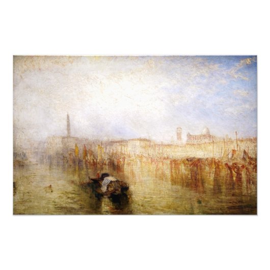 William Turner - Venice Quay, Ducal Palace Foto Afdruk (Voorkant)