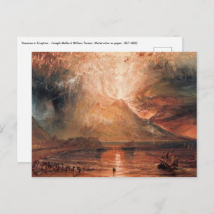 William Turner - Vesuvius in uitbarsting Briefkaart