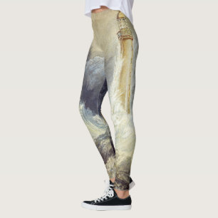 William Turner - Vuurtoren van Bell Rock Leggings